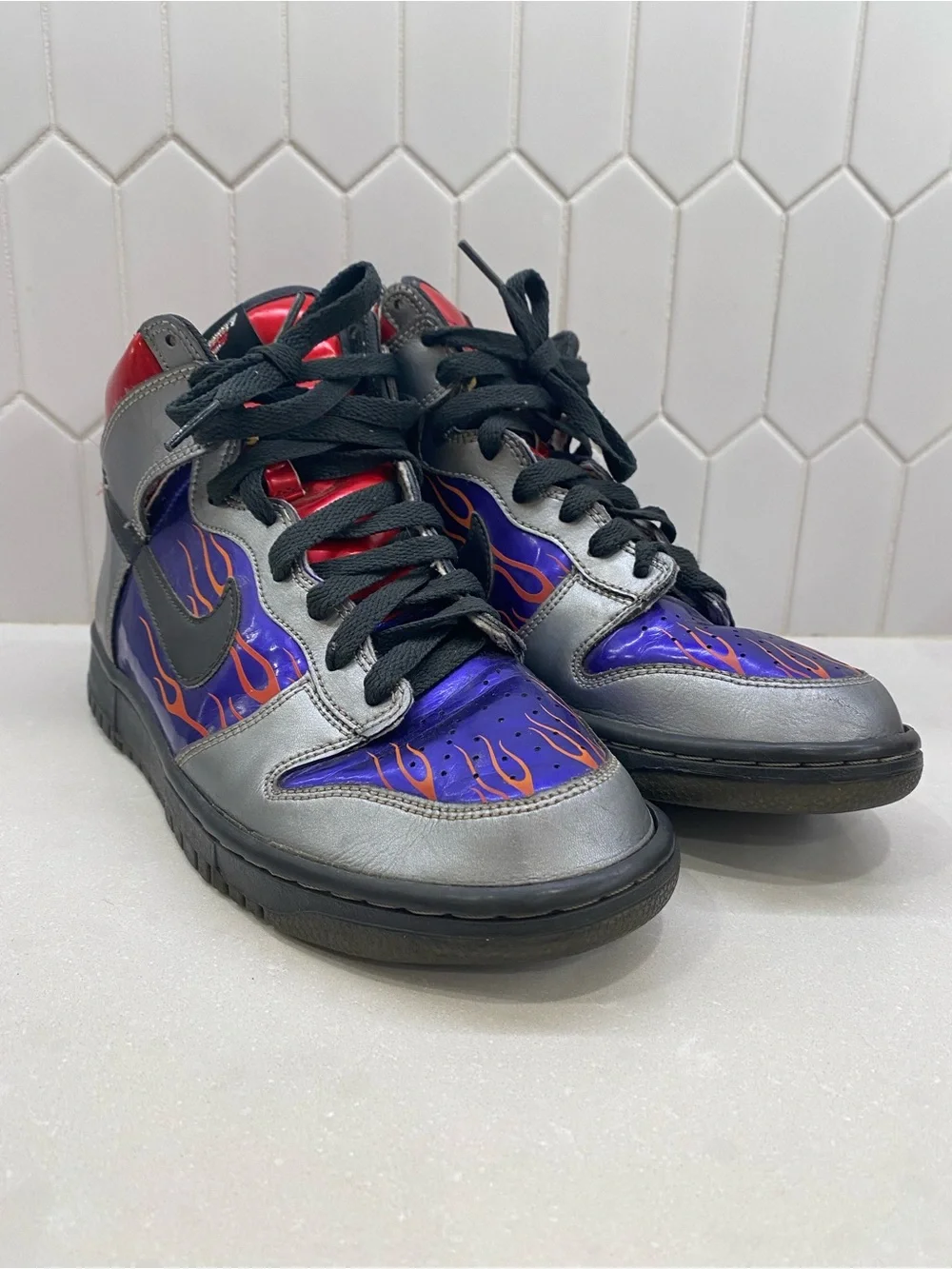 Vintage 2009 Nike Dunk High Optimus Prime Transformers Y7